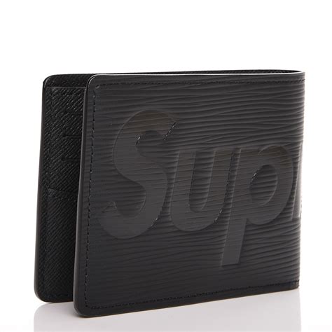 black supreme x louis vuitton wallet